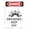 Signmission Safety Sign, OSHA Danger, 10" Height, Portrait, D-V-2010 OS-DS-D-710-V-2010 - alternate 1